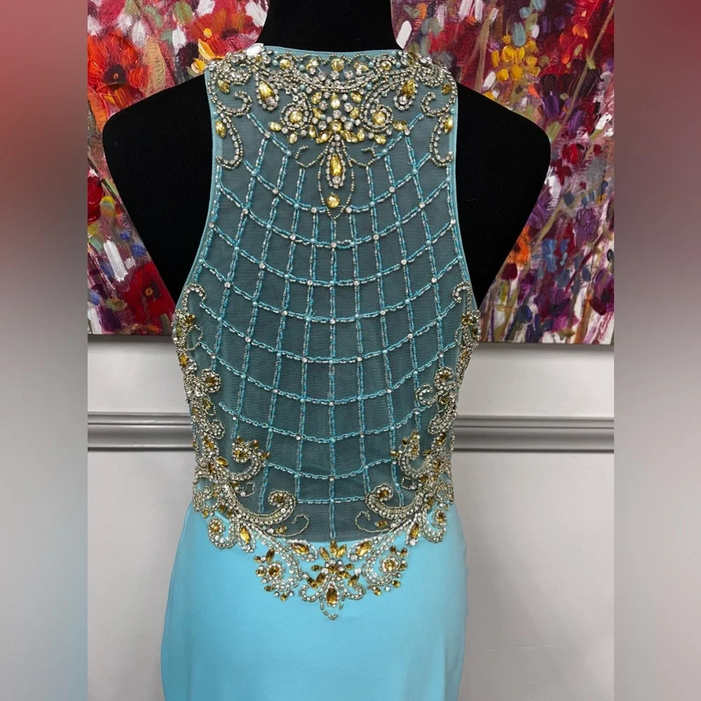 Lucci Lu sky blue formal New with tags #3057 - Picture 4 of 9